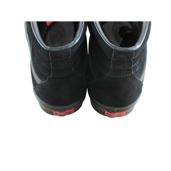 Vans Men\'s Sk8-Hi All Black Striped Classic Suede Skate shoes Sizes NIB main image 6